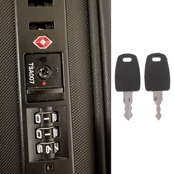 1 stk multifunktionel TSA002 007 nøgletaske til bagage kuffert TSA 007