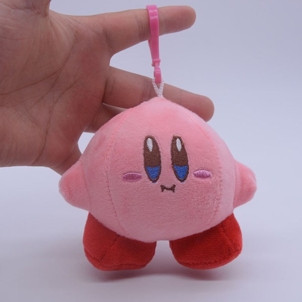 e Star Kirby Ornaments Plys tegneserie legetøjstaske nøglering til børn Pink