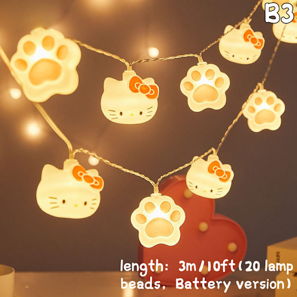 Tegneseriefigur Led Strip Lights Cat Light Decoration Hello K B3