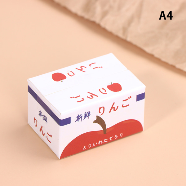 1/12 Dollhouse Paperilaatikot Model Mini Simulation Fruit Box Nukke A4