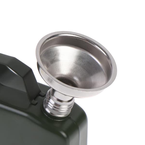 5oz Jerrykanne-lommelærke i rustfritt stål for brennevin whisky Silver