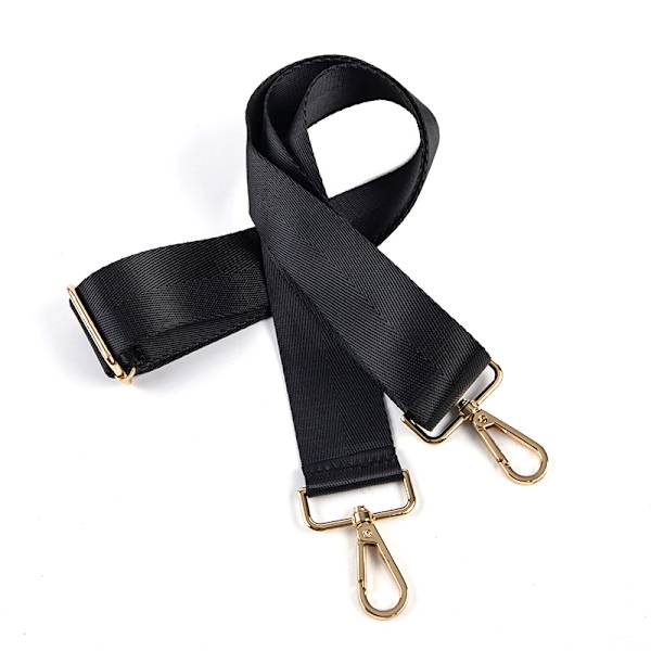 80-140cm Vaihda olkalaukun hihna Black Gold buckle