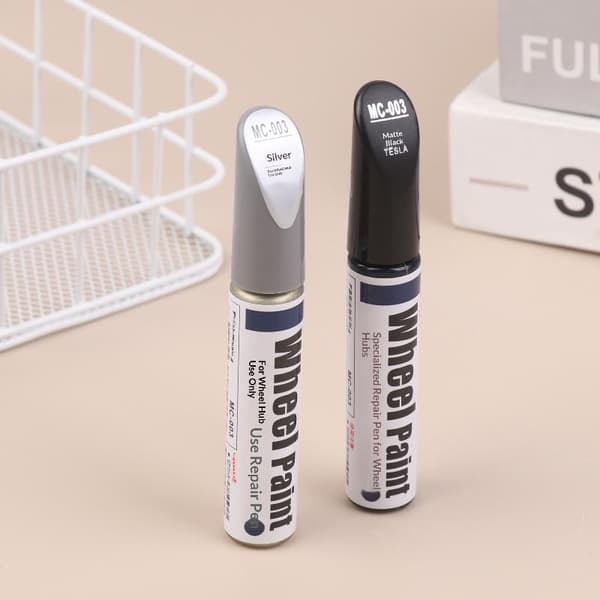 12 ml aluminiumfälgrenoveringsfärgborste hjulspray Silver