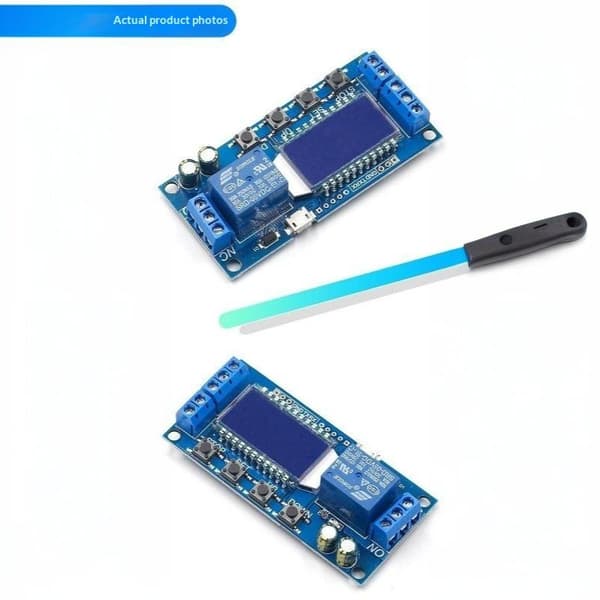 6-30V Micro USB Digital LCD Display Tidsforsinkelsesrelæmodul Con