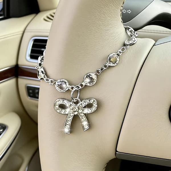 Glitrende Rhinestone Sløjfe Kæde A2