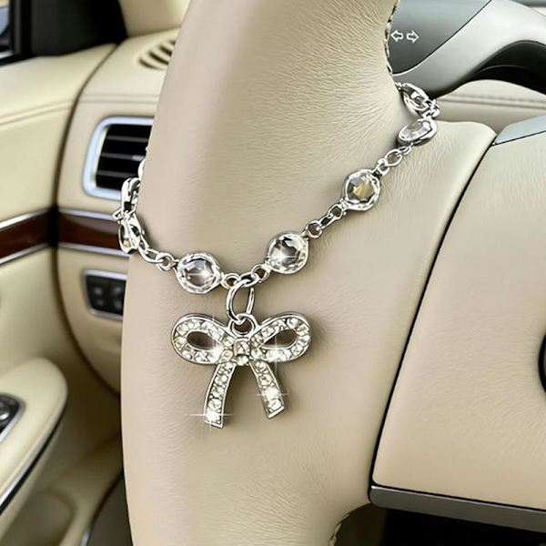 Glitterende Rhinestone Sløyfekjede A2