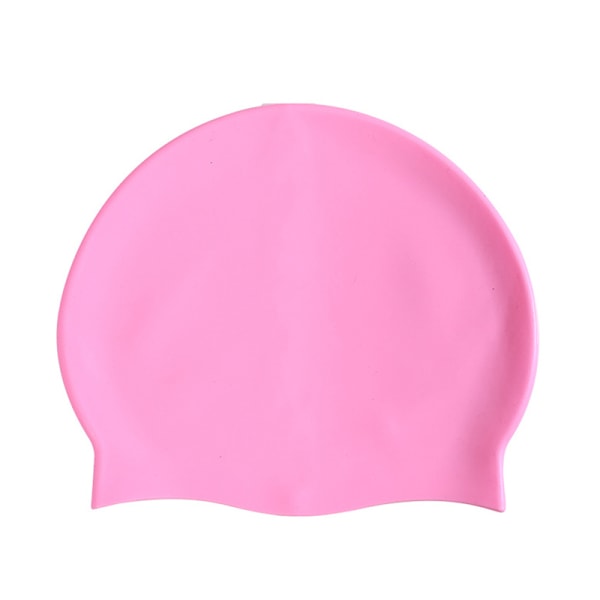 Silikoni aikuisten vedenpitävä cap Gradient Color kuivat hiukset pink