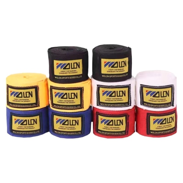 2 rullar/ set bomullsboxning MMA handhandskar wraps bälte boxning Spo blue 2.5m