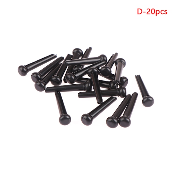 20 Stk Akustisk Guitar Bridge Pins til 6 Strings Replacement Plas D