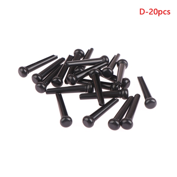 20st Akustisk gitarr Bridge Pins för 6 String Ersättning Plas D