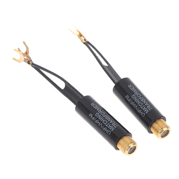2/5/10 kpl 75 ohmin - 300 ohmin sovitin UHF VHF FM-antennimuunnin 2pcs