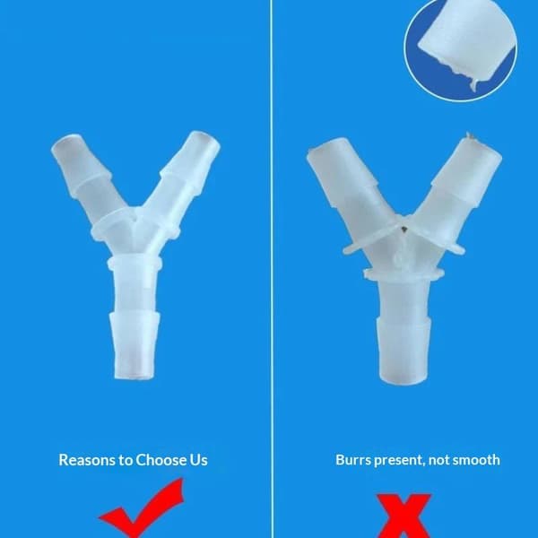 Y-formet trevejsforbindelse 1,6~6,4 mm vandfordeler olie akvarium A13