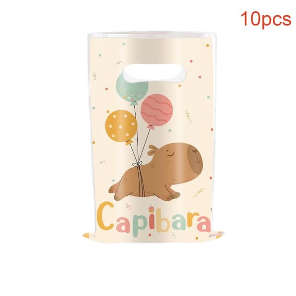 10/50 st Capybara presentpåse barnkalasdekoration Capyba 50Pcs