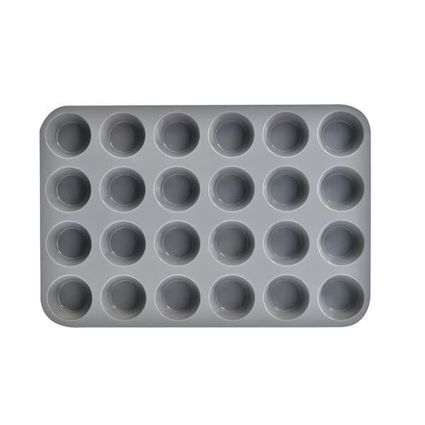 12/24 hullers silikone bageform til 3D bageudstyr chokolade rund Gray 24 Hole