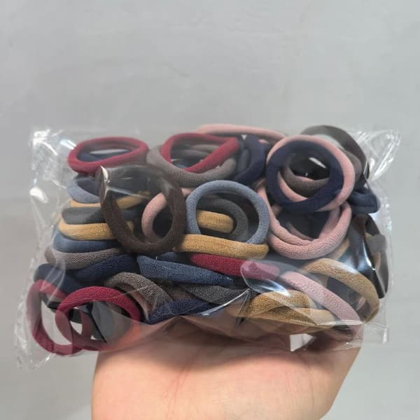 20/50/100/200 st håraccessoarer för kvinnor flickor grundläggande hårband A2