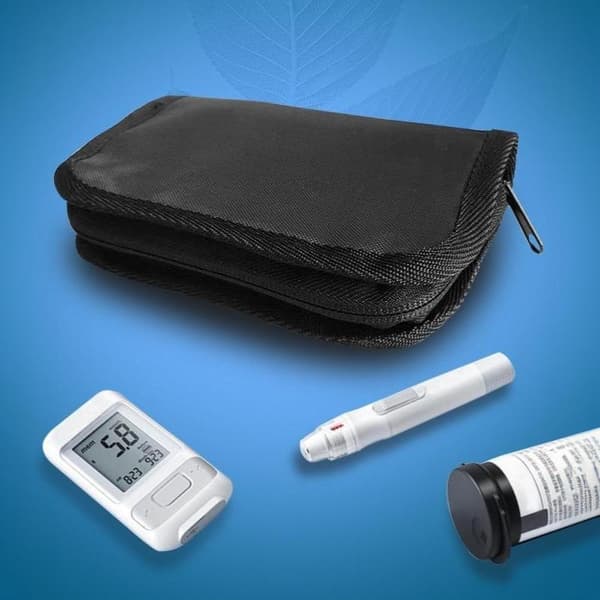 Blodsockermätare Förvaringsväska Polyester Diabetes Organizer Fo A