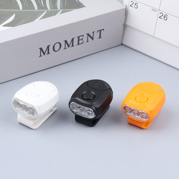 Mini LED-hodelykt Bærbar Cap Light Roterbar Clip-on Hat Ligh Black