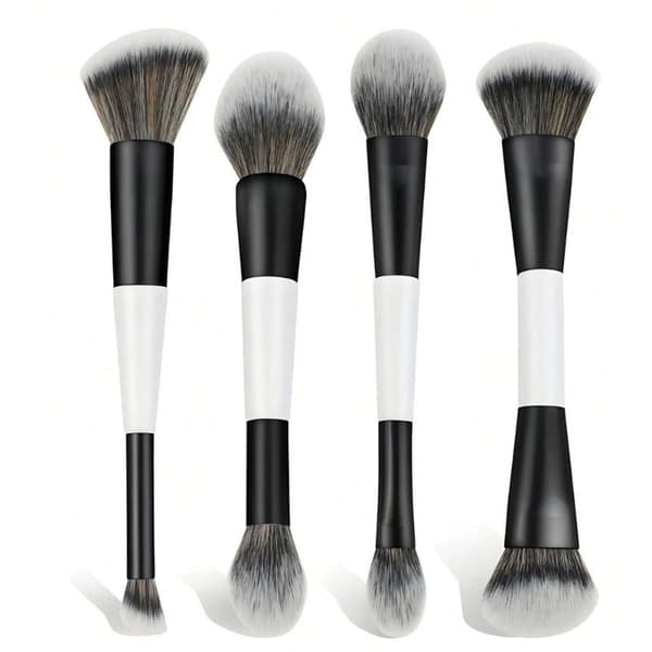 F4 Dobbelthodet Kontur Blush F2 Pudderbørste F3 Highlight Myk Sy A3