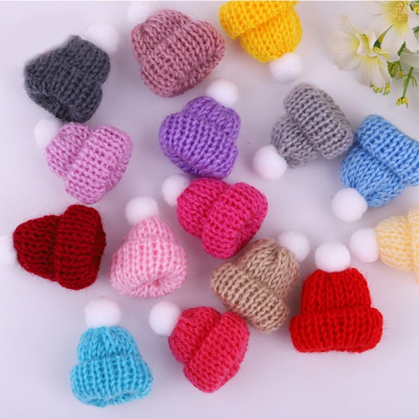 5 stk Knitting Mini Pompon Luer Håndlaget små DIY Craft Suppli A4