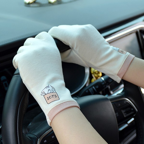 Käsineet Naisten Anti-Ultraviolet Driving Summer Cotton Touch C