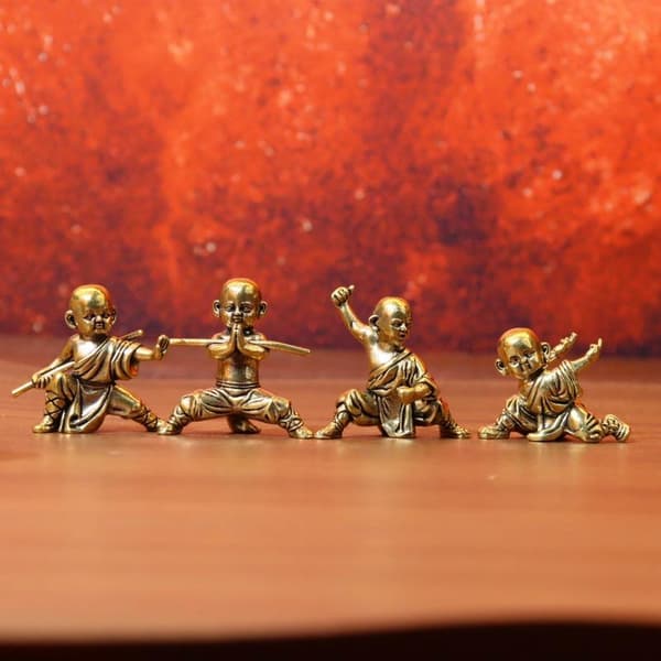 Messing Kung Fu Munkefigur A1