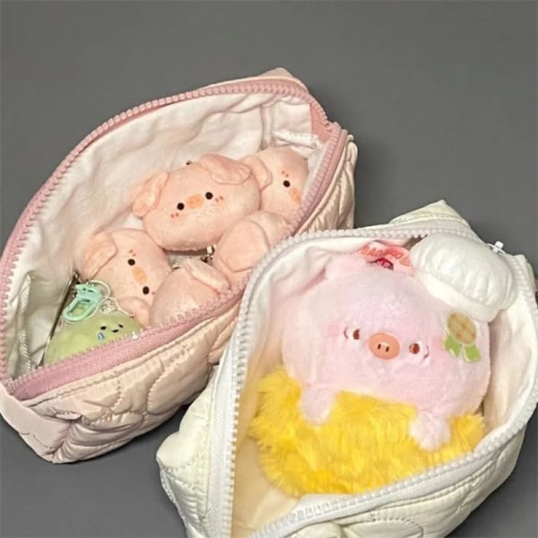 Kawaii Cosmetic Bag Pehmo kynälaukku Cartoon Large Capacity Stude A1