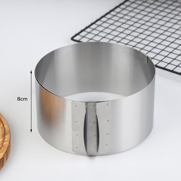 Teleskopisk moussering i rustfritt stål, rustfri 8cm