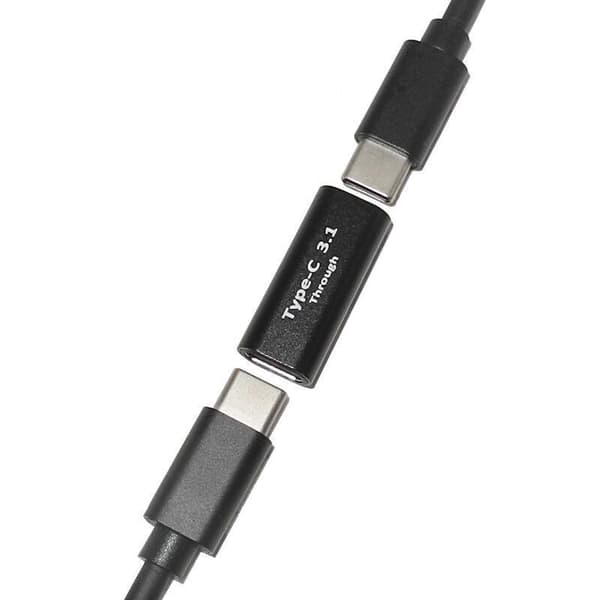 USB C hunn til hunn-adapter USB C 3.1-kobling for tilkobling Black