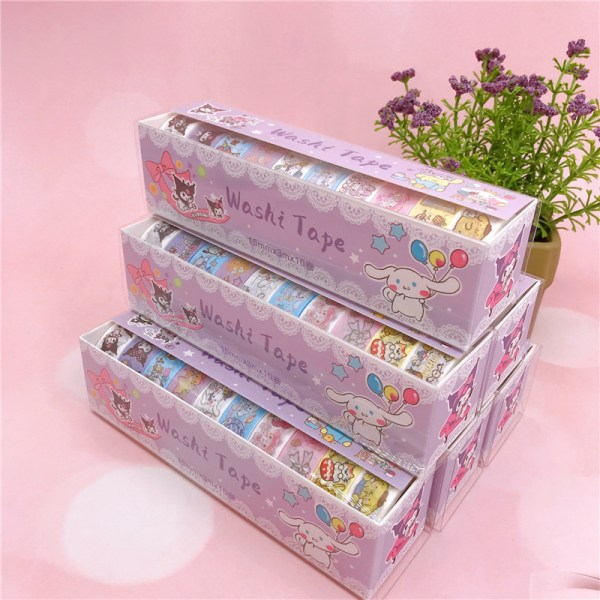 10 stk 15mm*2M e Cartoon Washi Tape Masking Tape Kawaii Decorati