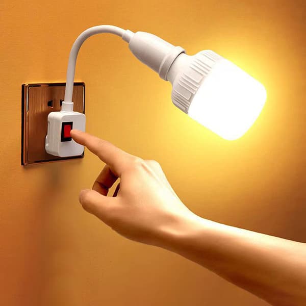 E27 Lampe Justerbart Lys Flexible Bend Mobile Test LED Light S