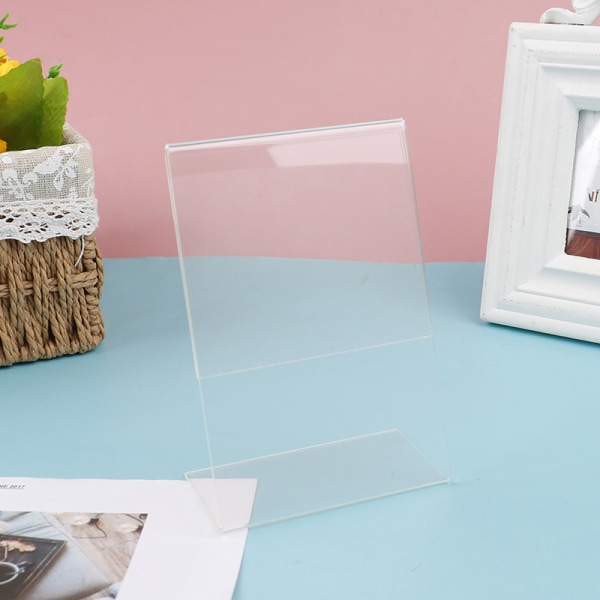 A6 Transparent Akryl Display Stand Skrivebordshylle Høy kvalitet Di