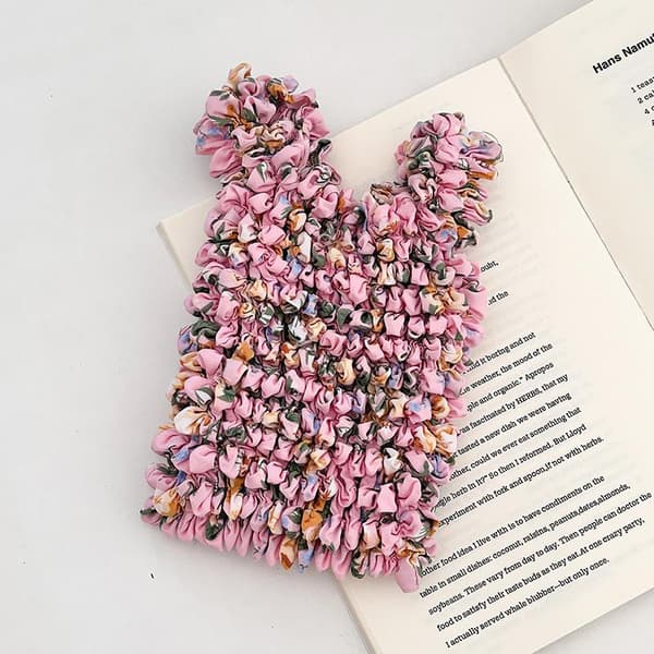 Blomsterudvidelse Fold Plisseret Fleksibel Stræk Mini Indkøbstaske A2