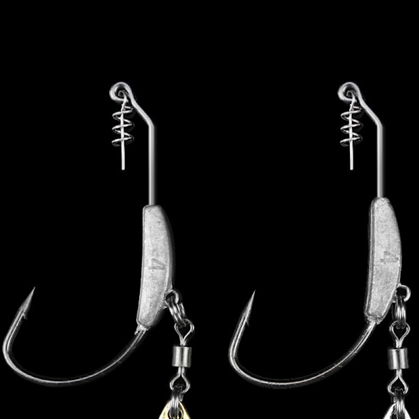 Crank Hook Metal Spoon Sequins Lisää paino-uistimia Twist Lockilla golden 7
