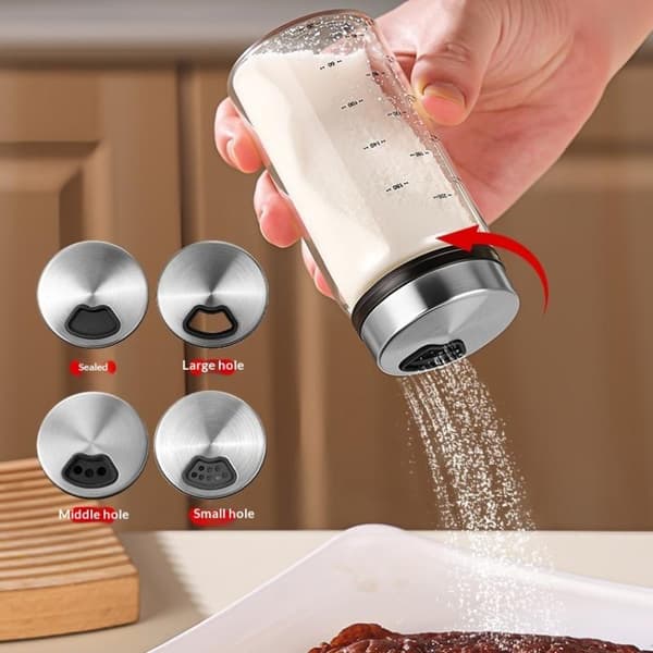 Salt- och pepparströare set stor saltströare med justerbar P 300ML