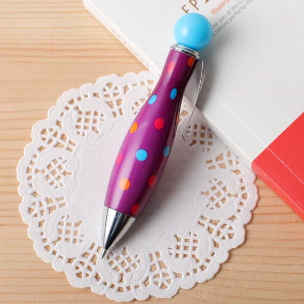 Kort Minibowlingformad Penna Elegant Prickigt Blomtryckt Boho St A4