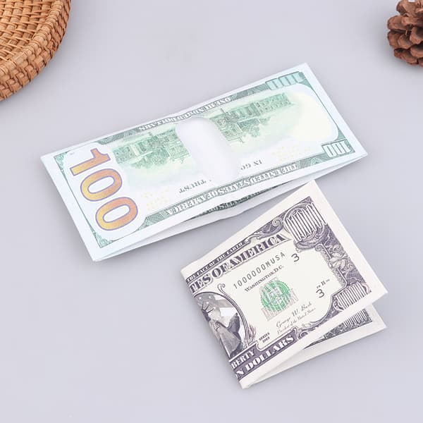 Plånbok för män Kort tryckt mönster Plånbok Julklapp Kontanthållare Dollar 1million