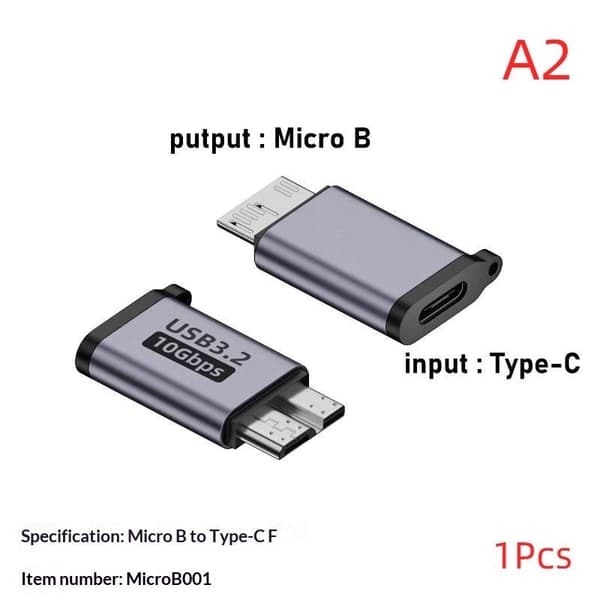 1 st USB C till Micro B-adapter USB3.0 Typ C hona till Micro B C A2
