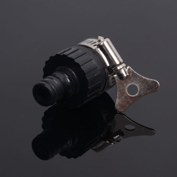 Universell vattenkranadapter Plast slangkoppling Snabbkoppling Black