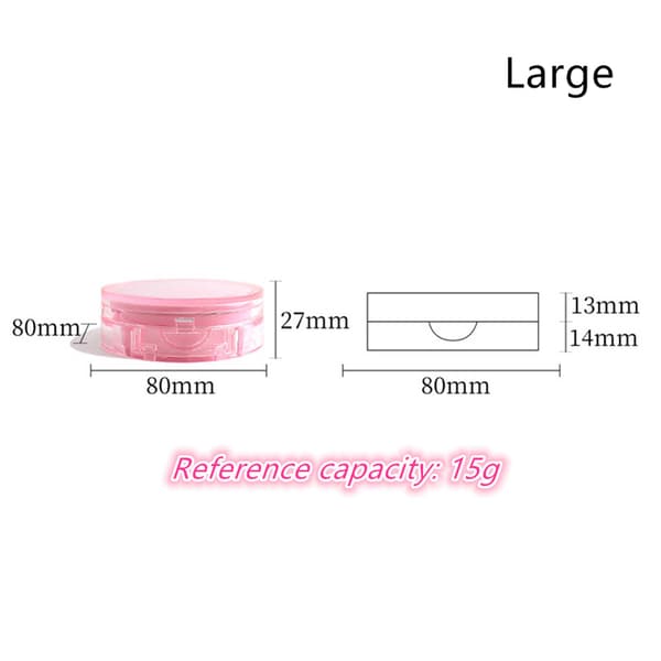 Luftkuddebox med puff kompakt bärbar DIY Foundation BB Cr Large