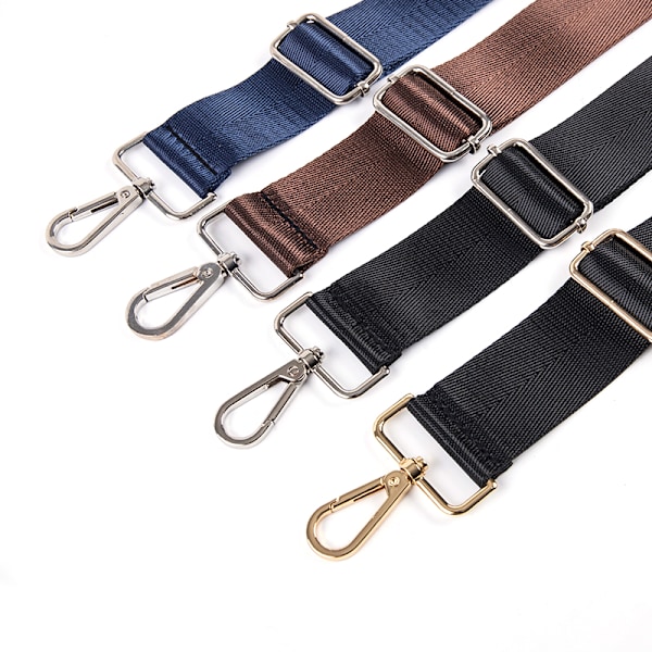 80-140cm Vaihda olkalaukun hihna Coffee Gold buckle