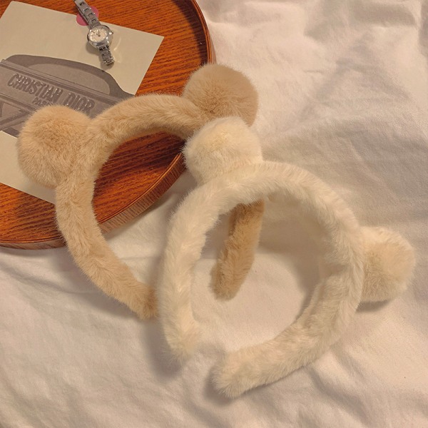 Uusi e-sarjakuva Pehmo Bear Ears -pääpanta Syksyinen Talvi Head Hoop B