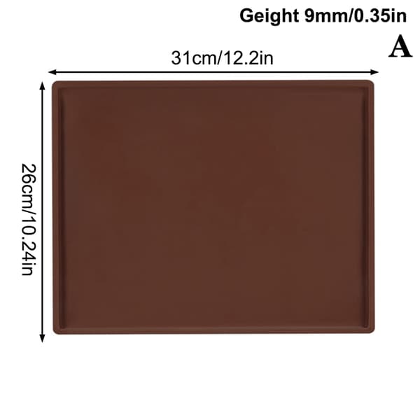 1 stk multifunksjonell silikonkakerullmatte, non-stick bakeutstyr Coffee A