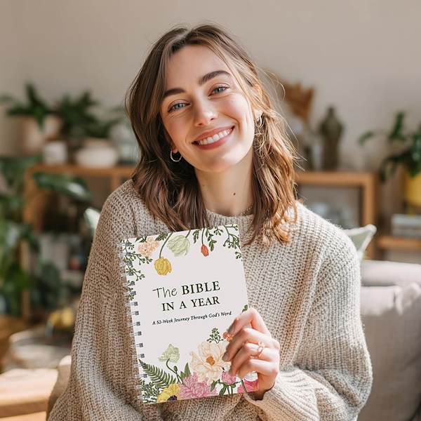 Bibelen på ett år studiejournal med 52-ukers leseplan Multicolor