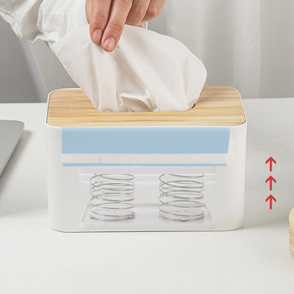 Creative Spring Tissue Box presenterer Spring Support Tissue Sprin Transparent