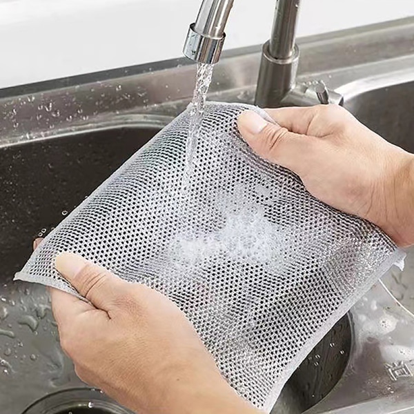 Ståltrådsdisktrasa Non-stick Grease Wipes Köks spisplatta Di A