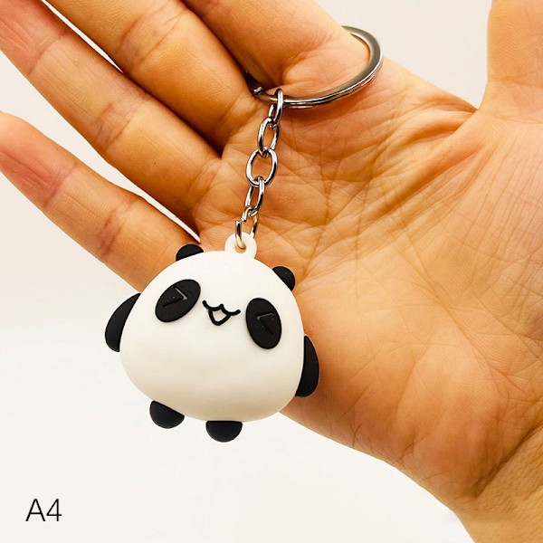 e Anime Panda nøkkelring for kvinner menn mote bag anheng tilgang A1