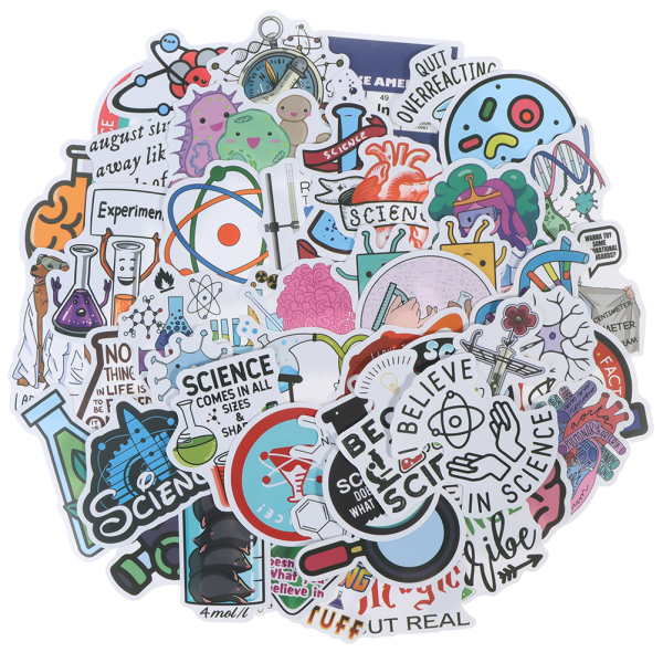 50 st Science Chemistry Laboratory Stickers