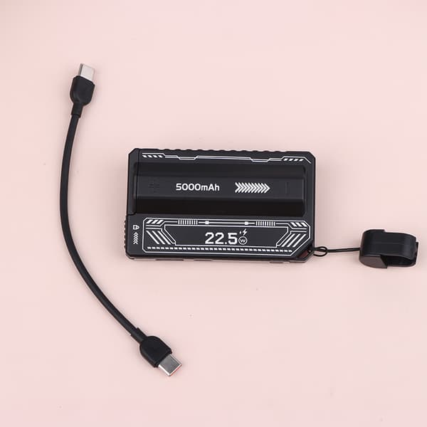 21700 Batteriladeretui 20W Type-C Batteriholder DIY Strøm Black