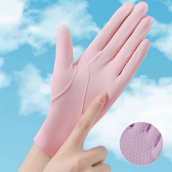 Two Fingers Gloves Solbeskyttelseshandsker Touch Gloves Summer Black