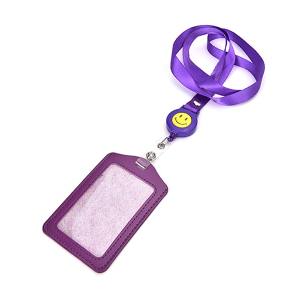 ID-namnkortshållare Badge Infällbar rulle Recoil ID Badge Lany purple